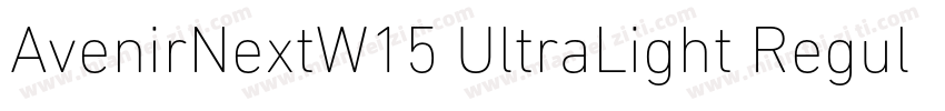 AvenirNextW15 UltraLight Regular字体转换